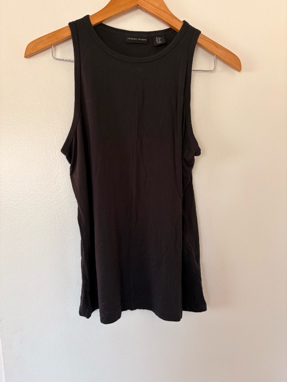 Adrienne Vittadini Black Sleeveless Tank Top